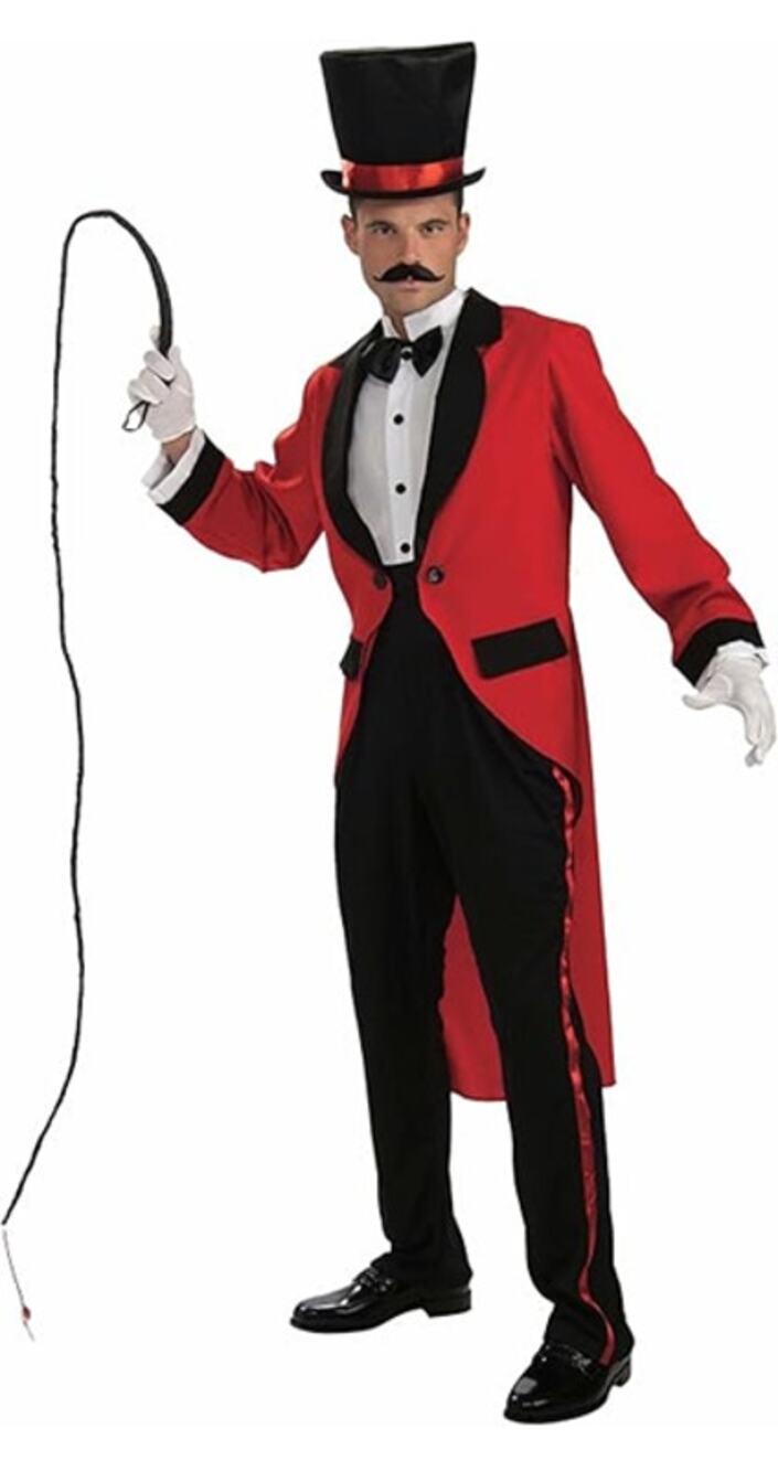 Rubies Adult Ring Master Costume Red / Black Size L